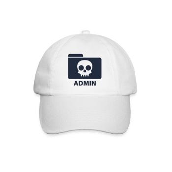Admin - Baseballkappe - Weiß/Weiß - Vorne