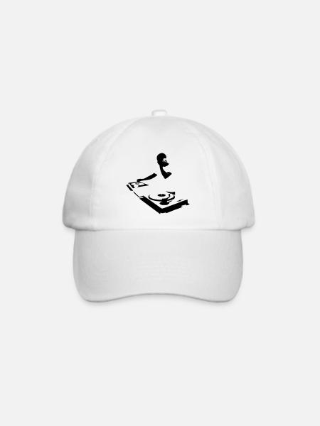 DJ - Baseballkappe - Weiß/Weiß