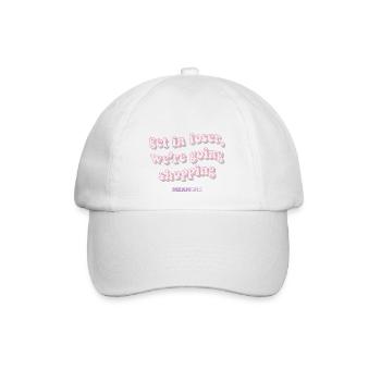 Girls Club Mean Girls Get In Loser Lustiger Spruch - Baseballkappe - Weiß/Weiß - Vorne