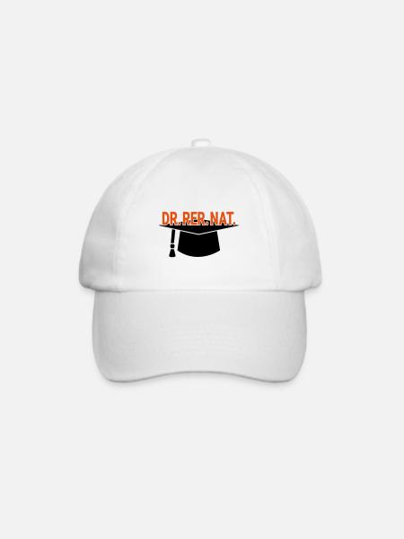 Doktorhut Dr. Promotion Geschenk zum Abschluss - Baseballkappe - Weiß/Weiß