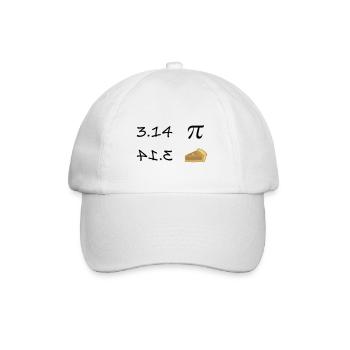 Pi - Pie - Baseballkappe - Weiß/Weiß - Vorne