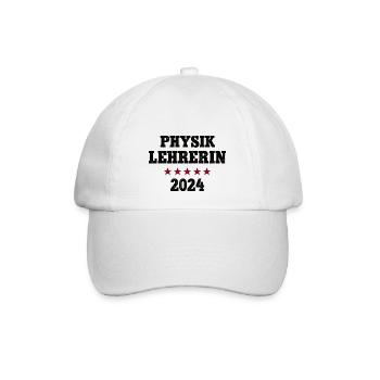 Physiklehrerin 2024 Beruf Studium Lehramt Physik - Baseballkappe - Weiß/Weiß - Vorne