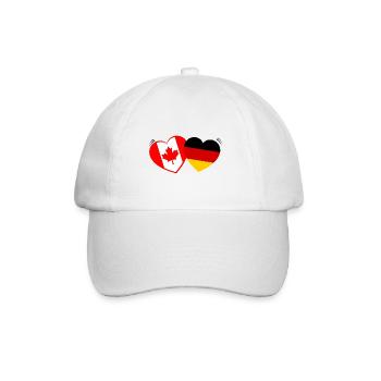 Die deutsch kanadische Partnerschaft - Baseballkappe - Weiß/Weiß - Vorne