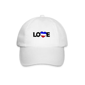 Die Franzosen Liebe - Baseballkappe - Weiß/Weiß - Vorne