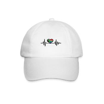 Südafrika - Baseballkappe - Weiß/Weiß - Vorne