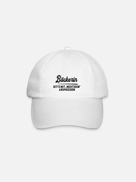 Bäckerin Meister Prüfung Bestanden Bäckerei - Baseballkappe - Weiß/Weiß