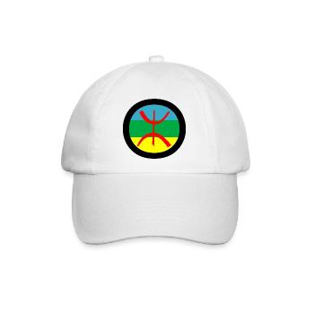 Amazigh - Baseballkappe - Weiß/Weiß - Vorne