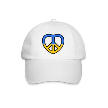 Ukraine - Baseballkappe - Weiß/Weiß - Vorne