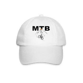 MTB Bergziege - Baseballkappe - Weiß/Weiß - Vorne