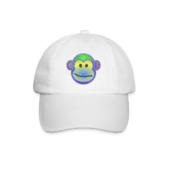 Funky monkey - Baseballkappe - Weiß/Weiß - Vorne