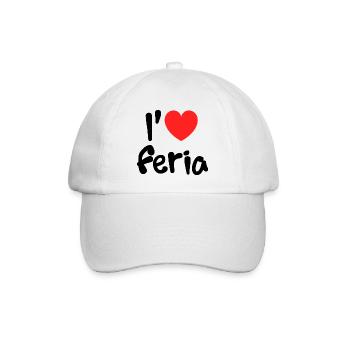 Liebe feria Liebe - Baseballkappe - Weiß/Weiß - Vorne