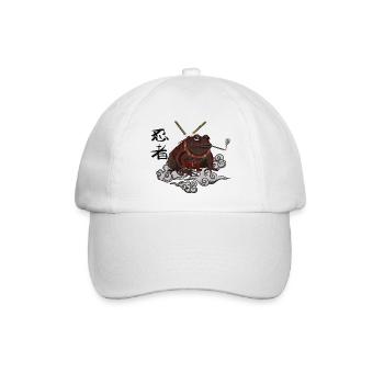 Ninja-Kröte - Baseballkappe - Weiß/Weiß - Vorne