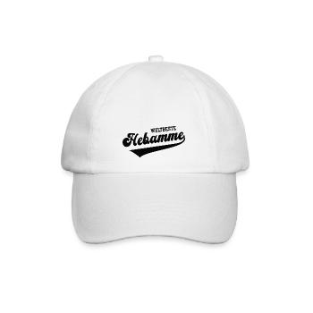 Weltbeste Hebamme Beleghebamme Doula Hebammen - Baseballkappe - Weiß/Weiß - Vorne