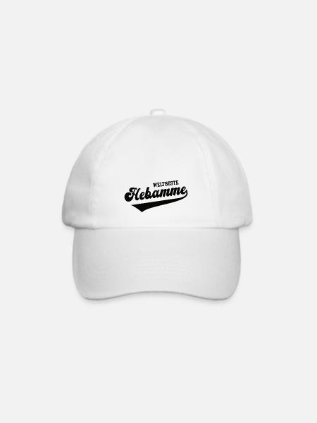 Weltbeste Hebamme Beleghebamme Doula Hebammen - Baseballkappe - Weiß/Weiß