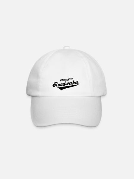 Weltbester Handwerker Bester Handwerk Meister - Baseballkappe - Weiß/Weiß