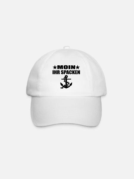 Moin - Baseballkappe - Weiß/Weiß