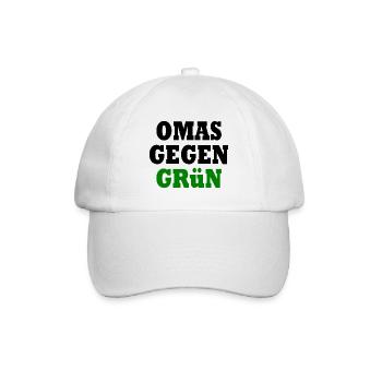 Omas gegen grün - Baseballkappe - Weiß/Weiß - Vorne
