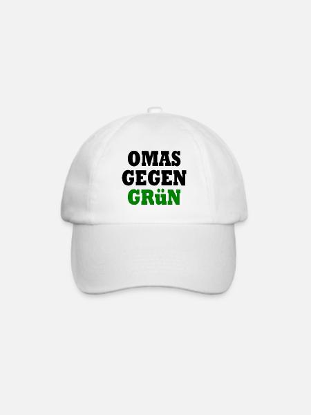 Omas gegen grün - Baseballkappe - Weiß/Weiß