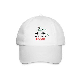 All eyes on Rafah - Baseballkappe - Weiß/Weiß - Vorne