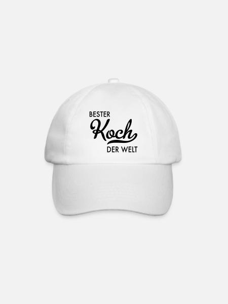 Bester Koch der Welt - Baseballkappe - Weiß/Weiß