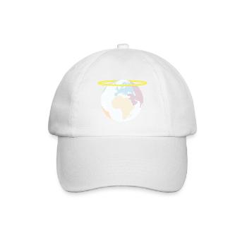 holy earth!? - Baseballkappe - Weiß/Weiß - Vorne