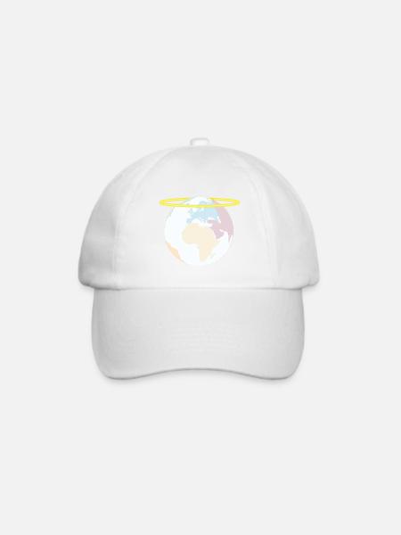 holy earth!? - Baseballkappe - Weiß/Weiß