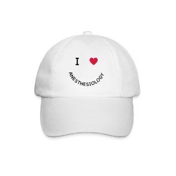 Anästhesie - Baseballkappe - Weiß/Weiß - Vorne