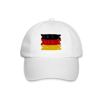Die deutschen Fans - Baseballkappe - Weiß/Weiß - Vorne
