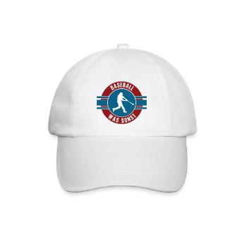 Baseball Team Mannschaft Spieler Spiel Baseballer - Baseballkappe - Weiß/Weiß - Vorne