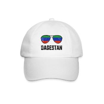 Dagestan Dagestani Dagestaner Flagge Sonnenbrille - Baseballkappe - Weiß/Weiß - Vorne