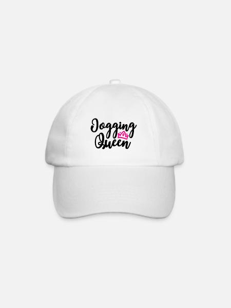 Jogging Queen Laufen Fitness Damen - Baseballkappe - Weiß/Weiß