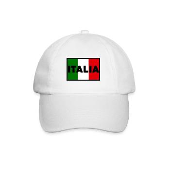 Die Nation italien - Baseballkappe - Weiß/Weiß - Vorne