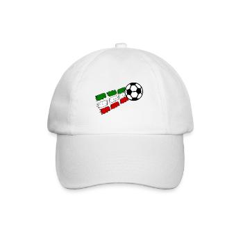 Fußball Macht Italien - Baseballkappe - Weiß/Weiß - Vorne