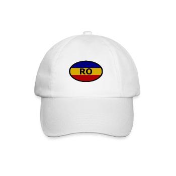 Die Fans aus Rumänien - Baseballkappe - Weiß/Weiß - Vorne