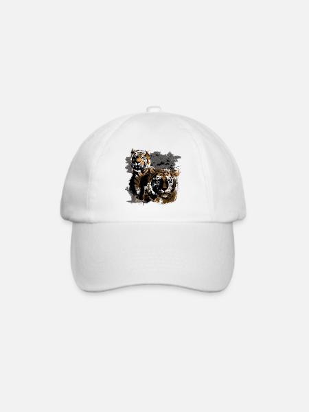 tiger - Baseballkappe - Weiß/Weiß