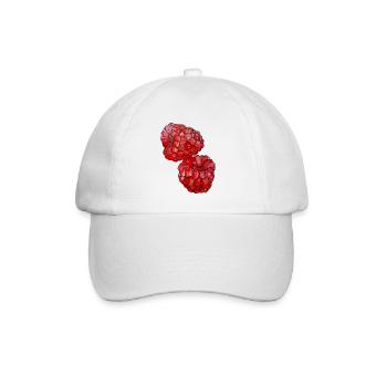 Himbeeren  - Baseballkappe - Weiß/Weiß - Vorne