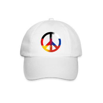 Peace Deutsch- Russland - Baseballkappe - Weiß/Weiß - Vorne