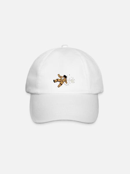 Astronautnut - Baseballkappe - Weiß/Weiß