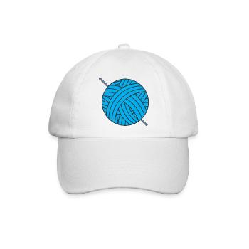 Häkeln - Baseballkappe - Weiß/Weiß - Vorne