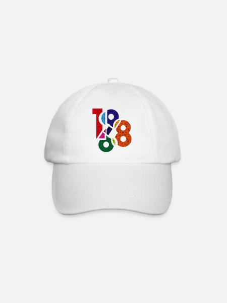 1968 - Baseballkappe - Weiß/Weiß