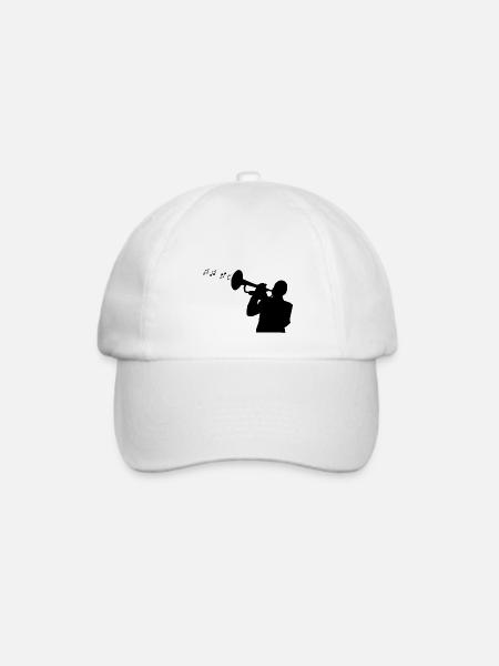 Jazz-Musik - Baseballkappe - Weiß/Weiß