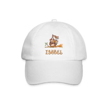 Eule Isabel - Baseballkappe - Weiß/Weiß - Vorne