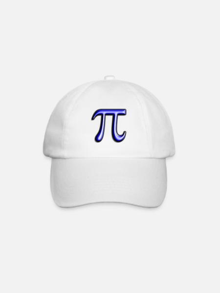 Das mathematische Pi - Baseballkappe - Weiß/Weiß