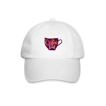 Kaffeezeit - Baseballkappe - Weiß/Weiß - Vorne