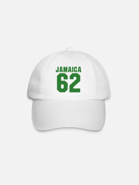 Free Jamaica 1962 - Independence - Proud Jamaicans - Baseballkappe - Weiß/Weiß