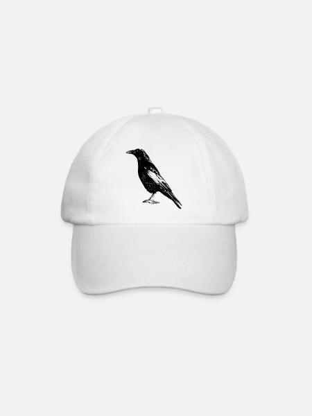 Rabe - Baseballkappe - Weiß/Weiß