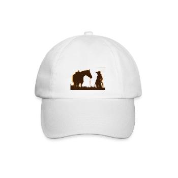 Western girl - Baseballkappe - Weiß/Weiß - Vorne