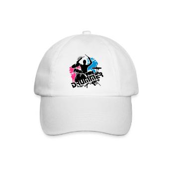 Ein Schlagzeuger und sein Schlagzeug - Baseballkappe - Weiß/Weiß - Vorne