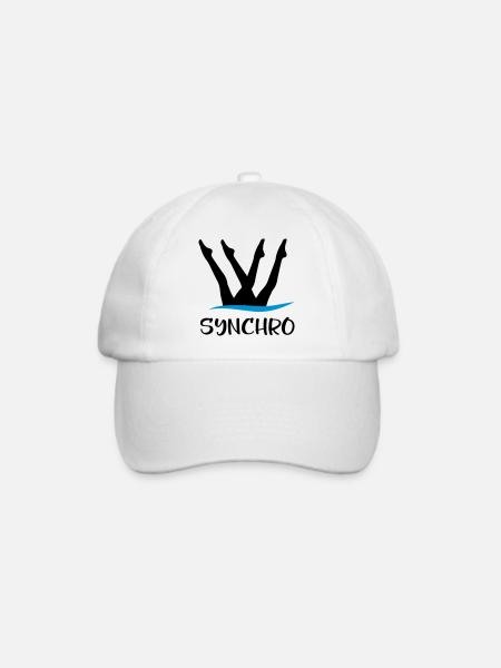Synchronschwimmen - Baseballkappe - Weiß/Weiß