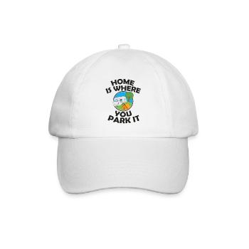 Wohnwagen - Baseballkappe - Weiß/Weiß - Vorne